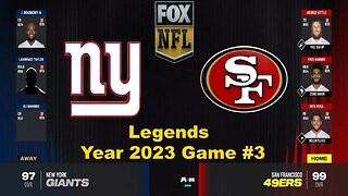 Madden 24 New York Giants Vs San Francisco 49ers Year 2023 | Legends