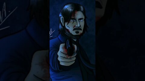 Desenhando o JOHN WICK #arte #drawing #digitalart #johnwick #action #movie #keanureeves #fps #art