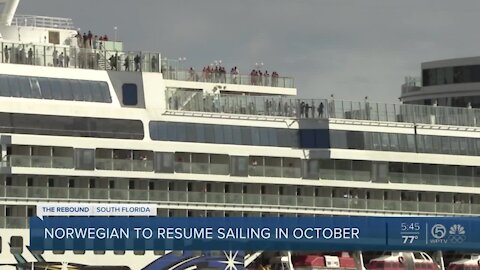 Norwegian cruise lines to resume sailing in October