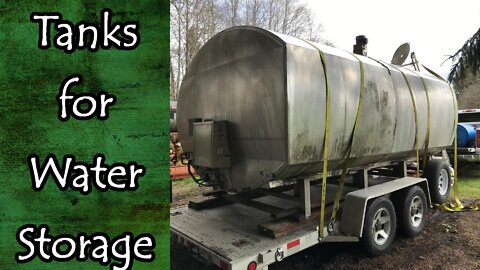 Tanks for Water Storage