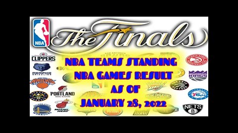 #NBA #NBA STANDINGS TODAY AS OF JANUARY 28, 2022 #NBA UPDATE TODAY #NBA GAME RESULTS TODAY #TRENDING