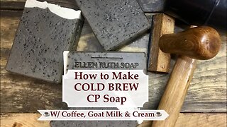 How to Make ☕️ COLD BREW Coffee Soap ☕️ + Adding Silk to Lye w/ Water discount | Ellen Ruth Soap