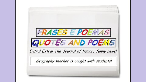 Funny news: Geography teacher is caught with students! [Quotes and Poems]