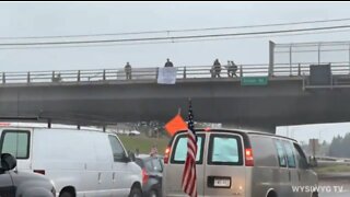 Antifa Attacks The People's Convoy With Rocks & Paint