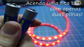 Posso ligar a minha fita de LED 12V com duas pilhas??? SIM, e veja como é fácil. #jlcpcb