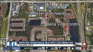 Rash of unlocked car robberies in Collier County