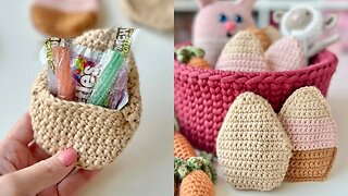 How to Make Refillable Easter Eggs with this Easy Free Crochet Pattern!