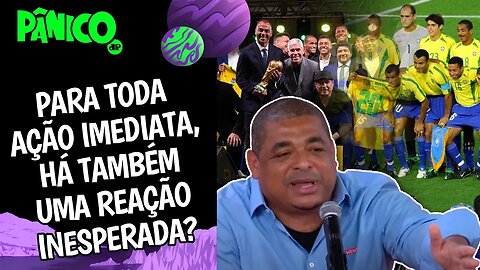 JANTAR DA CBF PELOS 20 ANOS DO PENTA VIROU CENÁRIO DO PLANO REAL DOS CAMPEÕES? Vampeta comenta