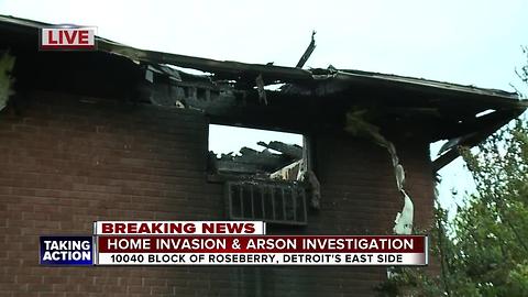Home invasion and arson investigation underway after Detroit apartment fire