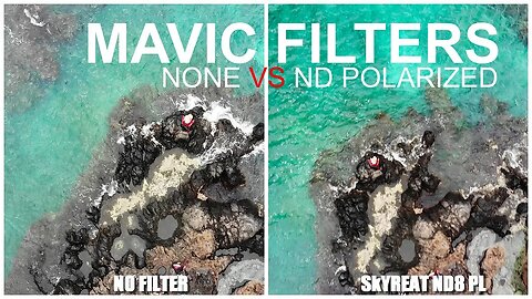 MAVIC AIR ND Polarized Filters - With & Without - What's The Difference?