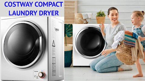 COSTWAY Compact Laundry Dryer #COSTWAY_Compact_Laundry_Dryer