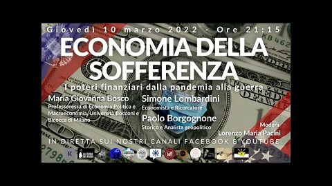 ECONOMIA DELLA SOFFERENZA - I poteri finanziari dalla pandemia alla guerra