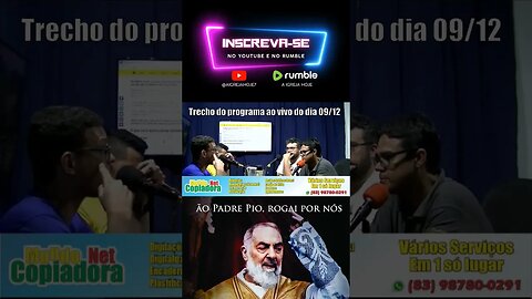 Programa todas as segundas às 19h30 #catolico #podcast #igrejacatólica #igreja #jesus #joaopessoa