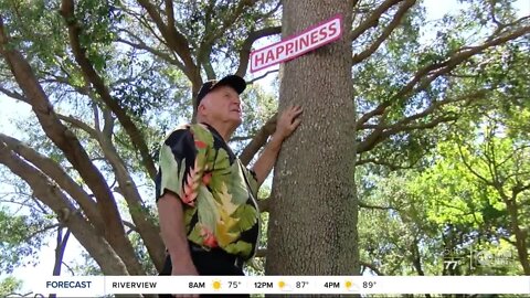 'The Happiness Guy' hammers up 81 signs of positivity across St. Petersburg | The Rebound Tampa Bay