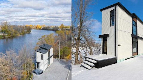 This Extra-Large Tiny House On The Water Near Montreal Is For Sale For $349,900 (PHOTOS)