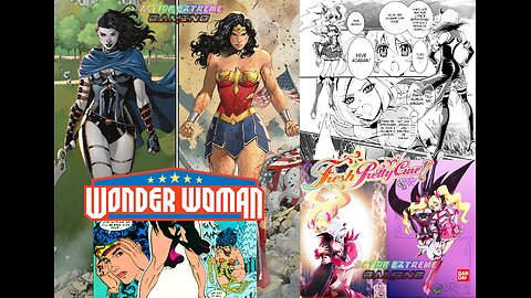 Wonder Woman 2023: Wonder Woman VS Grail + Fresh Pretty Cure Manga: Cure Peach VS Eas Slideshow AMV