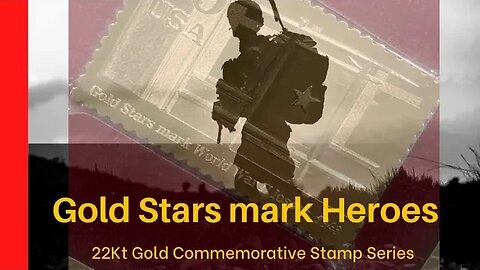 Gold Stars mark Heroes - 22Kt Commemorative Stamp Series - 1