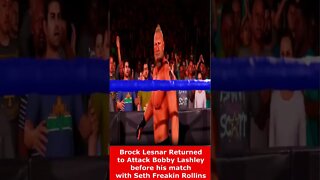 Brock Lesnar Returned to WWE to Attack...