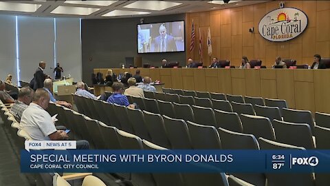 Congressman in Cape Coral for special City council meeting today