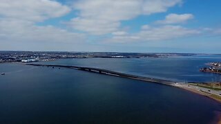 Stratford Bridge in Prince Edward Island Drone