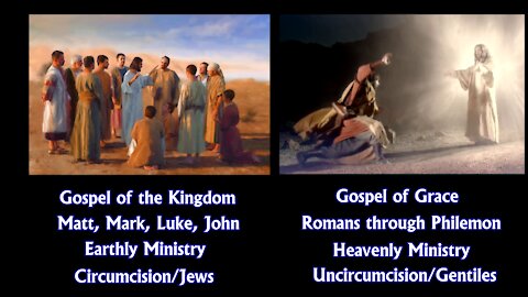 2 Gospels! For 2 Groups! For 2 Different Times! With 2 Different Destinies! rightly Dividing!