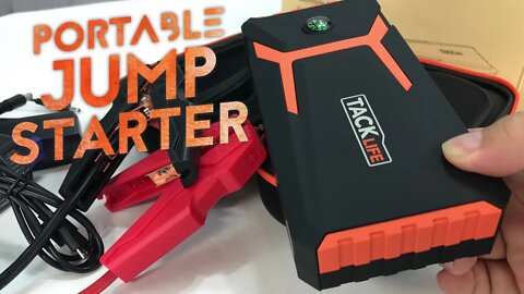 Tacklife T8 Portable Emergency Car Jump Starter and Battery Booster Unboxing