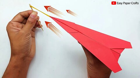 Rubber Band Paper Plane ✈ How to Make a Paper Plane That Fly Very Fast | Easy Paper Toy Crafts