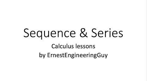 Sequence & Series (Calculus)