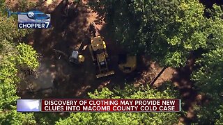 Police find articles resembling clothing during Macomb Twp. dig in decades-long cold case