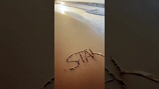 ASMR beach writing #youtubeshorts