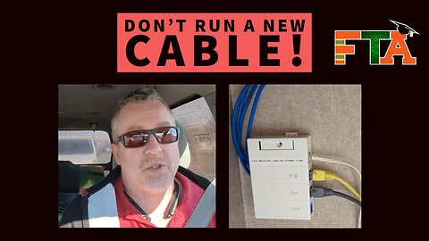 Don't Run a New Cable! | $225 Service Call Example | Make money as a Freelance IT Field Technician