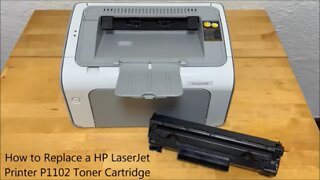 How to Replace a HP LaserJet Printer P1102 Toner Cartridge