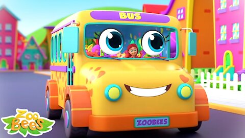 Wheels On The Bus | The Bus Song | Nursery Rhymes and Kids Cartoon | Songs for Children by Zoobees