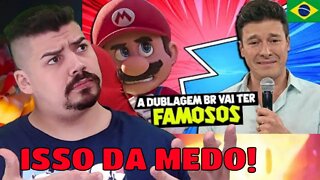 REACT O FILME do SUPER MARIO pode ser DUBLADO por FAMOSOS 😡🎙️ - MELHOR DO MUNDO