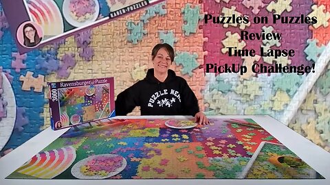 3,000 Piece Puzzles on Puzzles - Review Time Lapse & Pickup Challenge! Watch till the end!