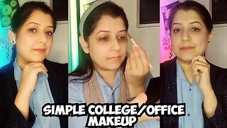 OFFICE AND COLLEGE GOING MAKEUP LOOK ✨ | UNIVERSITY/OFFICE MAKEUP TUTORIAL || NATURAL-GLOWY LOOK