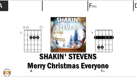 SHAKIN' STEVENS Merry Christmas Everyone - FCN Guitar Chords & Lyrics HD