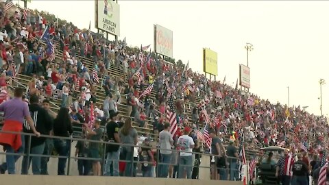 Bandimere Speedway draws thousands to political rally in defiance of Jefferson County orders