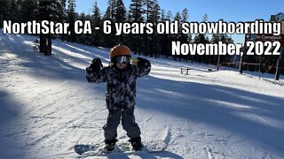 NorthStar Tahoe California resort - snowboarding in November