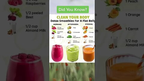 Did You Know This? Detox Smoothies #shorts#short