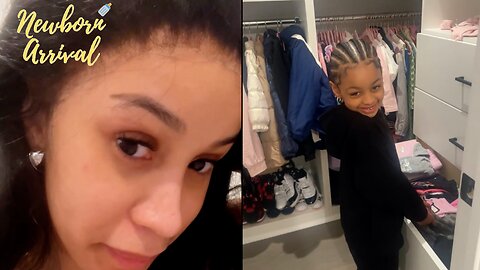 Cardi B Catches Daughter Kulture Organizing Her Closet During Mommy Duty! 👚