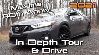 2021 Nissan Maxima Platinum 40th Anniversary: Start Up, Test Drive & In Depth Review