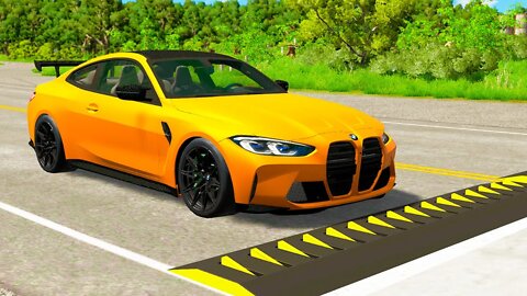 BMW M4 vs Spikes – BeamNG.Drive