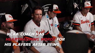 NCAA Coach Has Heartwarming Words For His Players After Being Eliminated In Tournament