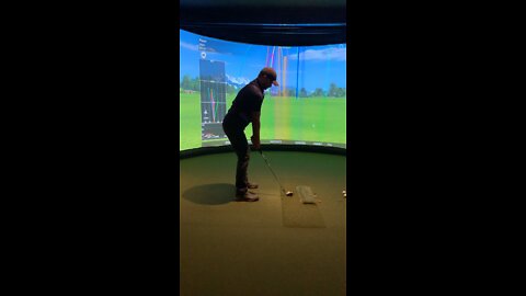 Indoor Golf on the simulator