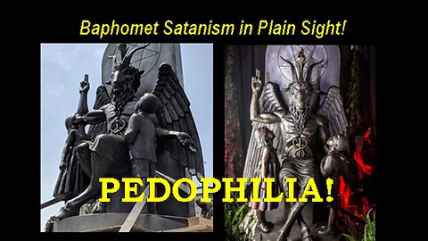 Call: Look Pedophile Church of Satan Baphomet Statue Just Went Up In Arkansas! {Repost)