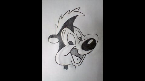 How to Draw Pepe Le Pew from the Looney Tunes Series