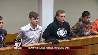 Hearing delayed in fatal rock throwing case involving 5 MI teens
