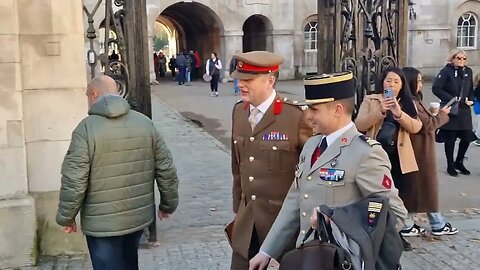 French army officer at horse guards #horseguardsparade