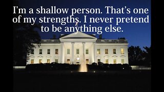 Donald Trump Quotes - I’m a shallow person. That’s one of my strengths. I never pretend...